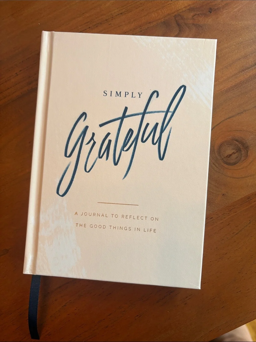 NWT Guided Journal – Blush Pink Hardcover with Navy Ribbon